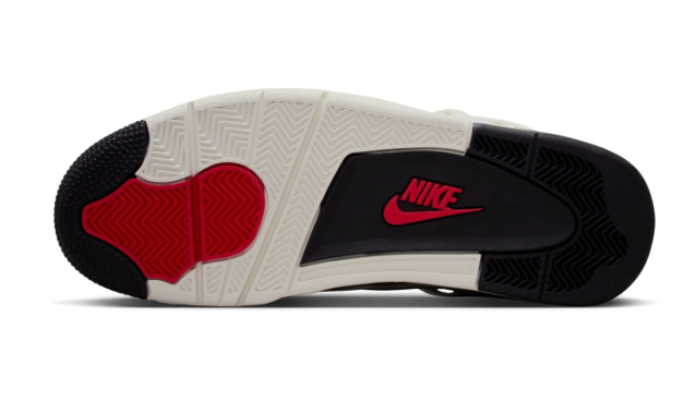 Air Jordan 4 Retro (Sail/Black/University Red)