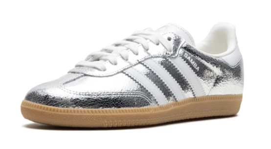 Adidas Women's Samba OG – Cracked Silver Metallic