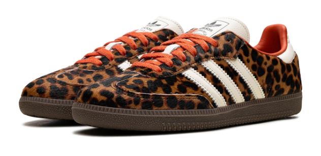 Adidas Women's Samba OG – Leopard Pack (Cream/Orange)