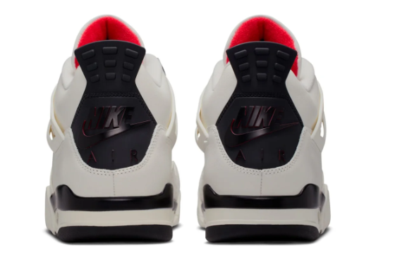 Air Jordan 4 Retro (Sail/Black/University Red)