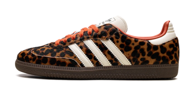 Adidas Women's Samba OG – Leopard Pack (Cream/Orange)