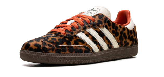 Adidas Women's Samba OG – Leopard Pack (Cream/Orange)